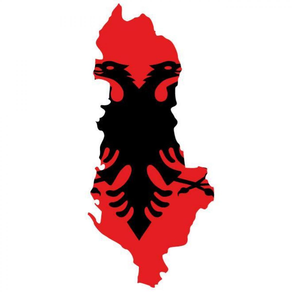 نقشه پرچم آلبانی