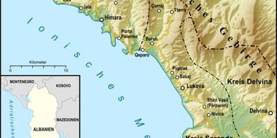 نقشه آلبانیایی riviera