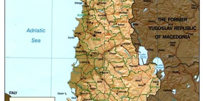 آلبانیایی, نقشه