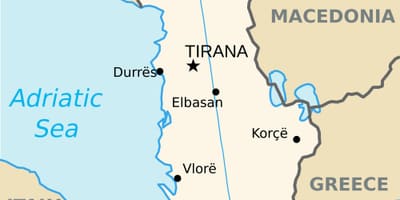 نقشه saranda آلبانی