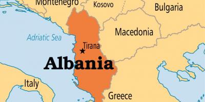 آلبانی کشور, نقشه